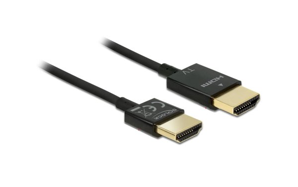 Delock Kabel 4K 60Hz HDMI - HDMI, 3 m, Schwarz