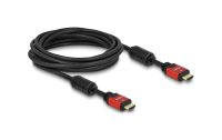 Delock Kabel 4K 30Hz HDMI - HDMI, 5 m, Rot/Schwarz