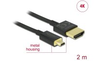 Delock Kabel 4K 60Hz HDMI - Micro-HDMI (HDMI-D), 2 m,...