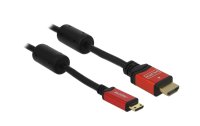 Delock Kabel 4K 30Hz HDMI - Mini-HDMI (HDMI-C), 3 m, Rot