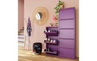 Kare Schuhschrank  Caruso 100 x 50 cm, Violett