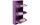 Kare Schuhschrank  Caruso 100 x 50 cm, Violett