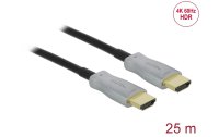 Delock Optisches Kabel 4K 60Hz HDMI - HDMI, 25 m, Schwarz