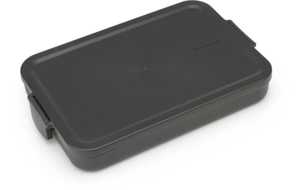 Brabantia Lunchbox Make & Take 25.5 x 16.6 x 3.7 cm, Dunkelgrau