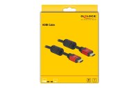 Delock Kabel 4K 30Hz HDMI - HDMI, 2 m, Rot/Schwarz