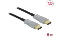 Delock Optisches Kabel 4K 60Hz HDMI - HDMI, 15 m, Schwarz