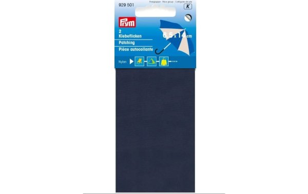 Prym Flickstoff 6.5 x 14 cm Nylon, Marineblau