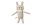 Fuzzyard Katzenminze-Spielzeug Katze, Creme, 12 x 4 x 2 cm