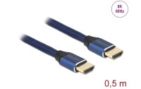 Delock Kabel 8K 60Hz HDMI - HDMI, 0.5 m, Blau