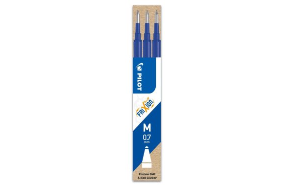 Pilot Patrone Frixion Refill 3 Stück, Blau, 0.7 mm