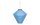 COCON Lampion LED Solar Diamant, Blau