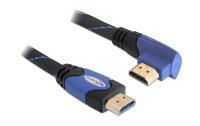 Delock Kabel gewinkelt links HDMI - HDMI, 5 m, Blau