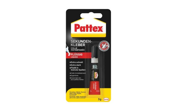 Pattex Sekundenkleber PSK1C 1 x 3 g, Transparent