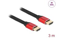 Delock Kabel 8K 60Hz HDMI - HDMI, 3 m, Rot