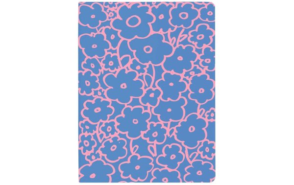 Nuuna Notizbuch Flower power, 16.5 x 22 cm, Punktraster