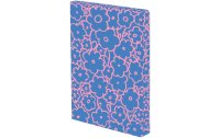 Nuuna Notizbuch Flower power, 16.5 x 22 cm, Punktraster