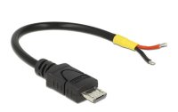 Delock USB-Stromkabel  Micro-USB B - Offen 0.1 m
