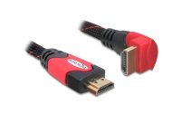Delock Kabel gewinkelt unten HDMI - HDMI, 2 m, Rot
