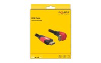 Delock Kabel gewinkelt unten HDMI - HDMI, 2 m, Rot