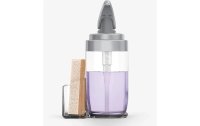 Simplehuman Seifenspender mit Caddy 650 ml, Silber/Transparent