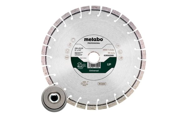 Metabo Diamanttrennscheibe 230 mm mit Spannmutter M14