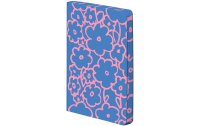 Nuuna Notizbuch Flower power, 10.8 x 15 cm, Punktraster