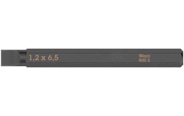 Wera Bit 800 S Schlitz 1.2 x 6.5 mm, 1-teilig