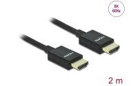 Delock Kabel 8K 60Hz HDMI - HDMI, 2 m, Schwarz