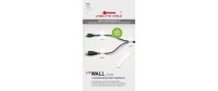Label-the-cable Klettkabelhalter WALL STRAPS 3 x 9 cm Weiss, 10 Stück