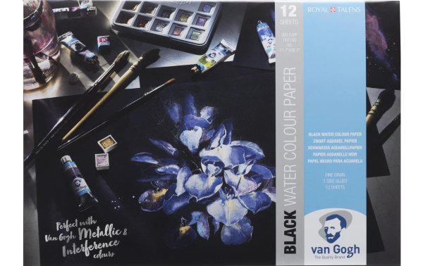 Van Gogh Aquarellblock A3 Schwarz