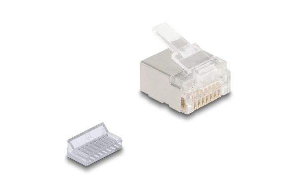 Delock Stecker RJ45, Cat.6A 100 Stück, Transparent