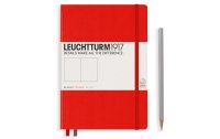 Leuchtturm Notizbuch Medium A5, Blanko, 2-teilig, Rot