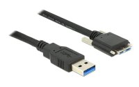 Delock USB 3.0-Kabel verschraubbar USB A - Micro-USB B 3 m