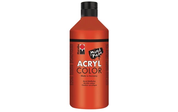 Marabu Acrylfarbe Acryl Color 500 ml Zinnoberrot