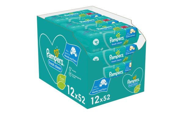 Pampers Feuchttücher Fresh Clean Aloe 12 x 52 Stk.