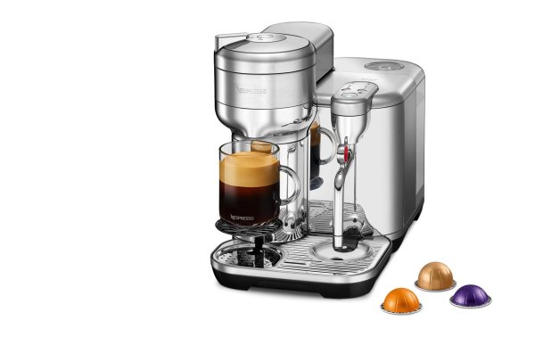 Sage Kaffeemaschine Nespresso Vertuo Creatista Brushed Steel