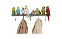 Kare Garderobenleiste Exotic Birds 5 Haken, Mehrfarbig