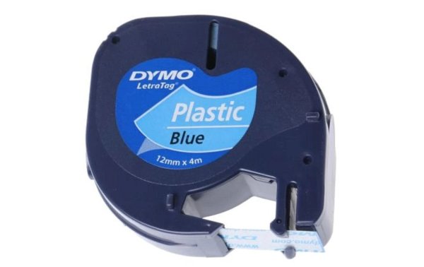 DYMO Beschriftungsband LetraTag Schwarz auf Blau