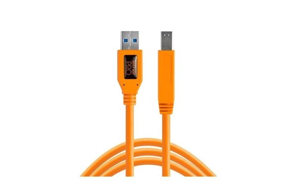 Tether Tools Kabel TetherPro USB 3.0 zu Male B, 4.6 Meter Orange