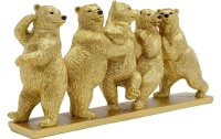 Kare Dekofigur Tipsy Dancing Bears Gold