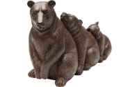 Kare Dekofigur Relaxed Bear Family Braun