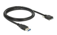 Delock USB 3.0-Kabel verschraubbar USB A - Micro-USB B 1 m