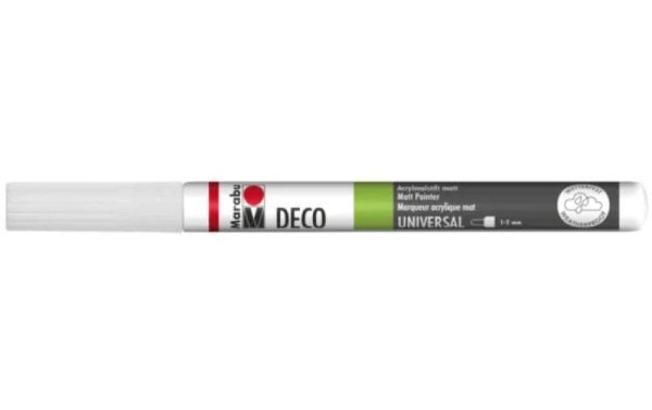 Marabu Acrylmarker Deco Painter 1 - 2 mm, Weiss