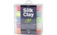 Creativ Company Modellier-Set Silk Clay 10 x 40 g Mehrfarbig