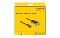 Delock Serial-Adapter 62646 USB Typ-A  zu RS-232 mit Schrauben
