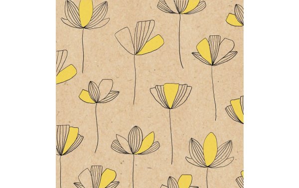 Braun + Company Papierservietten Flowerlines 33 cm x 33 cm, 20 Stück