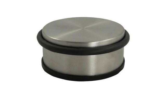 HSI Hermann Schwerter Iserlohn Türsicherung Puck flach, Edelstahl, Ø 95 mm, Silber