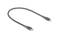 Delock USB-Kabel USB C - Lightning 0.5 m, Grau