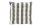 Södahl Sitzkissen Streifen 40 x 40 cm, Grau