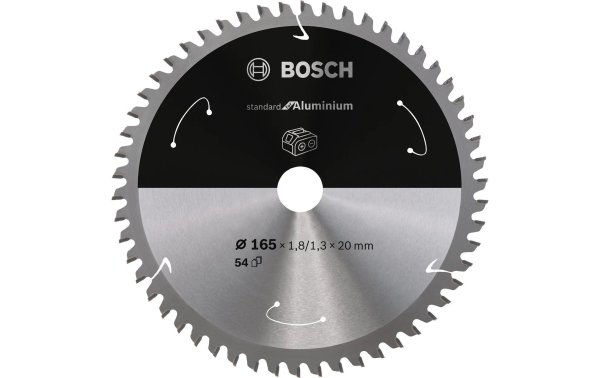 Bosch Professional Kreissägeblatt Standard for Aluminium Ø 165, Z 54